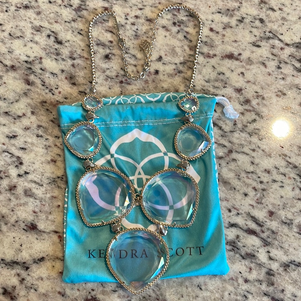 Kendra Scott Iridescent Rebecca Statement Necklace